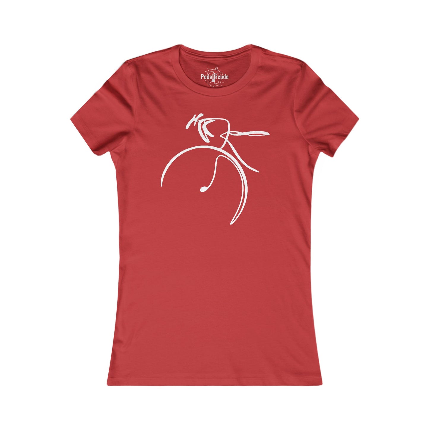 Minimalistisches Fahrrad Damen T-Shirt – Elegantes Design für Radfahrerinnen