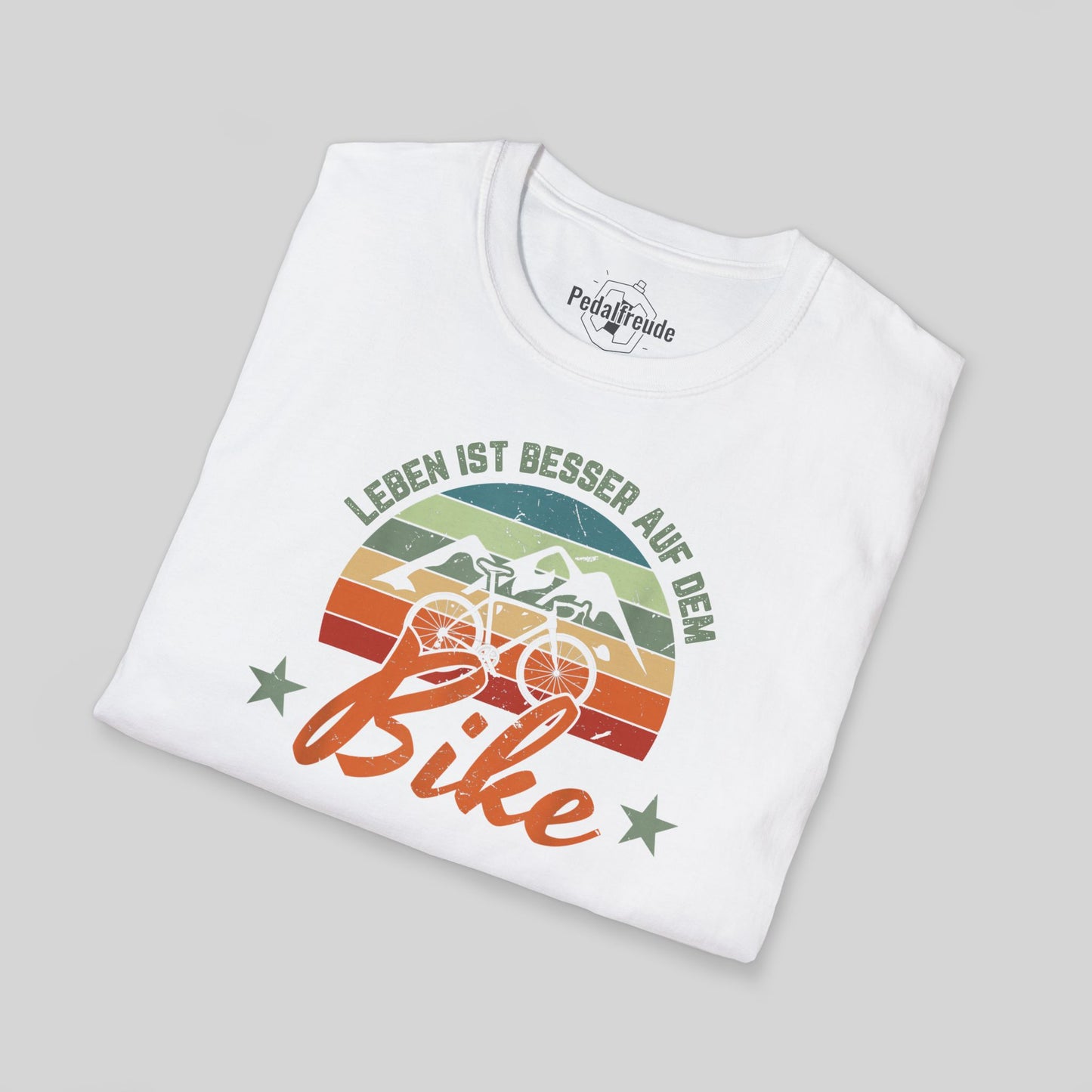 Leben ist besser auf dem Bike – Retro Fahrrad T-Shirt