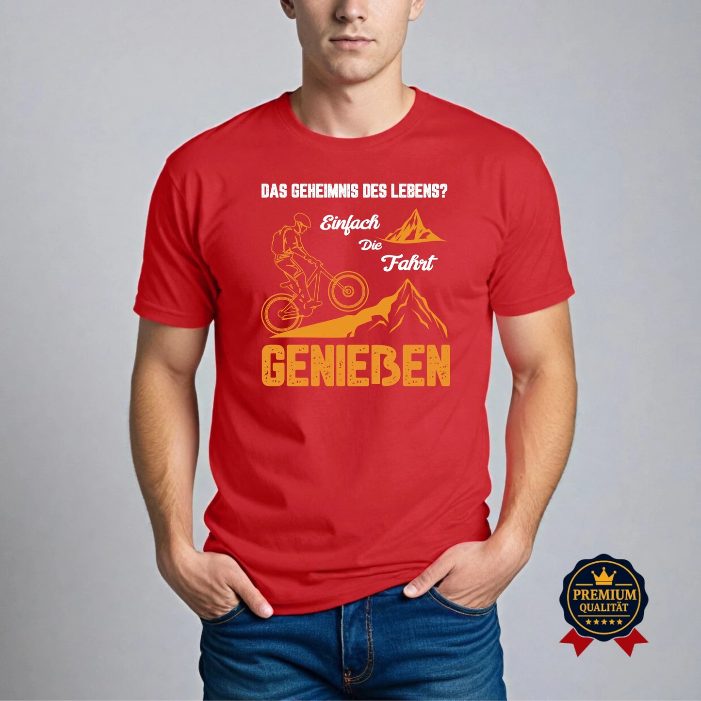 Das Geheimnis des Lebens? Die Fahrt genießen – MTB T-Shirt