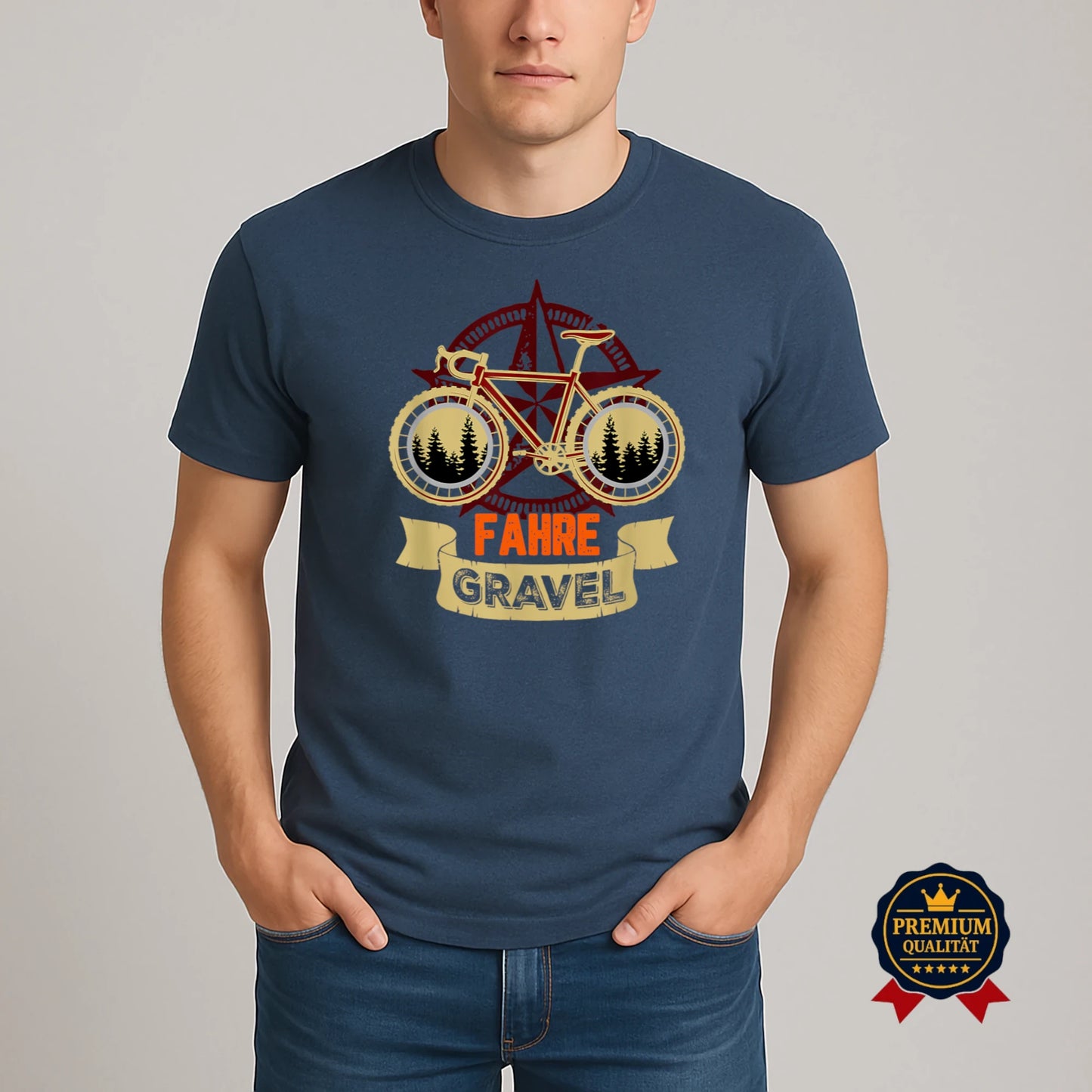Fahre Gravel – Stylisches Gravel-Bike T-Shirt