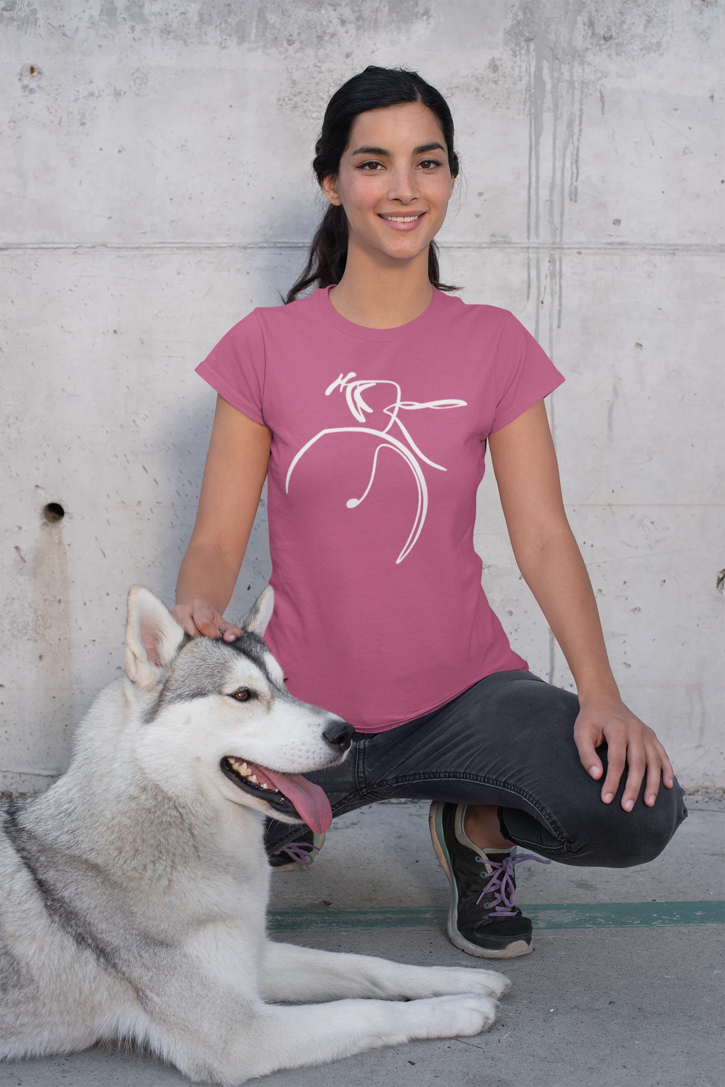 Minimalistisches Fahrrad Damen T-Shirt – Elegantes Design für Radfahrerinnen