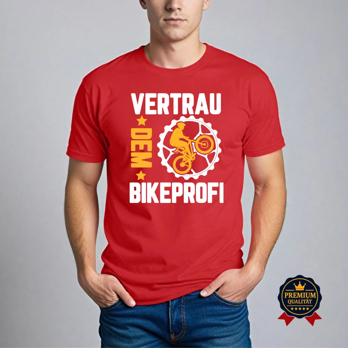 Vertrau dem Bikeprofi – Fahrrad T-Shirt