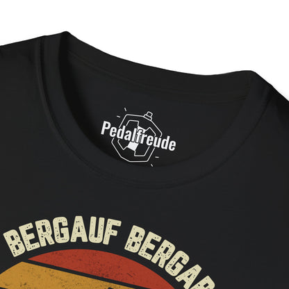 Bergauf Bergab T-Shirt – Hauptsache Fahrrad Retro MTB Design