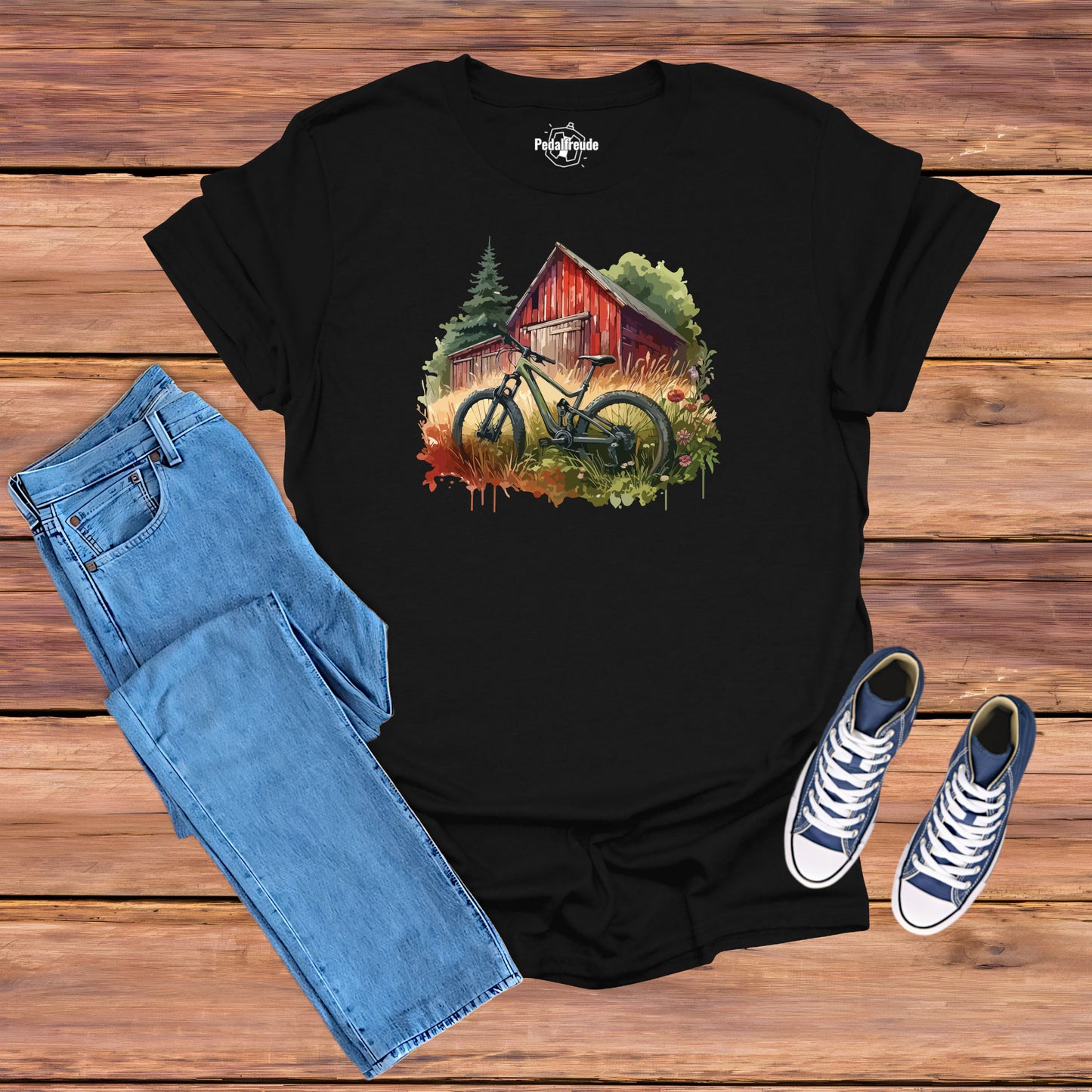 MTB Abenteuer T-Shirt – Mountainbike Naturdesign für Trail-Liebhaber
