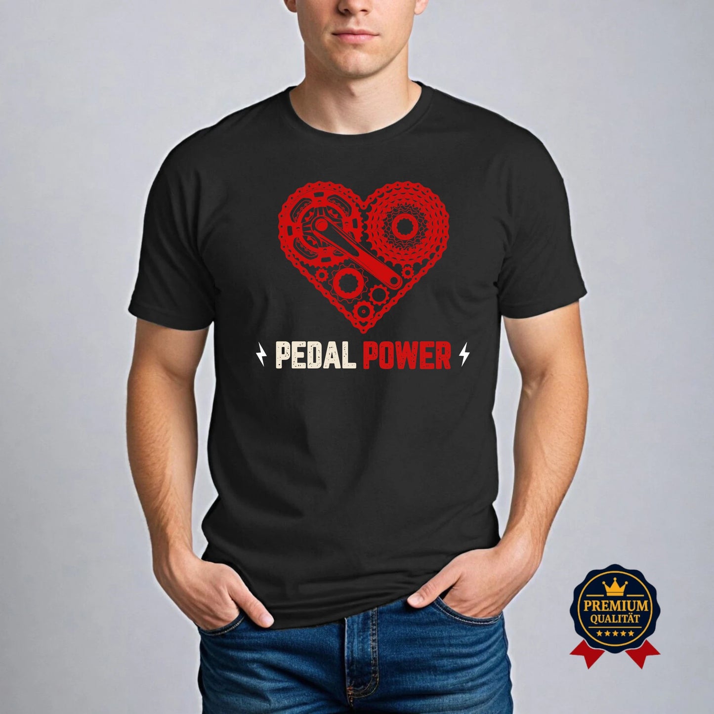 Glückwunsch Fahrradliebhaber – Herz aus Fahrradteilen T-Shirt
