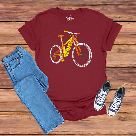 MTB Parts Shirt – Wortkunst Für Mountainbike-Fans