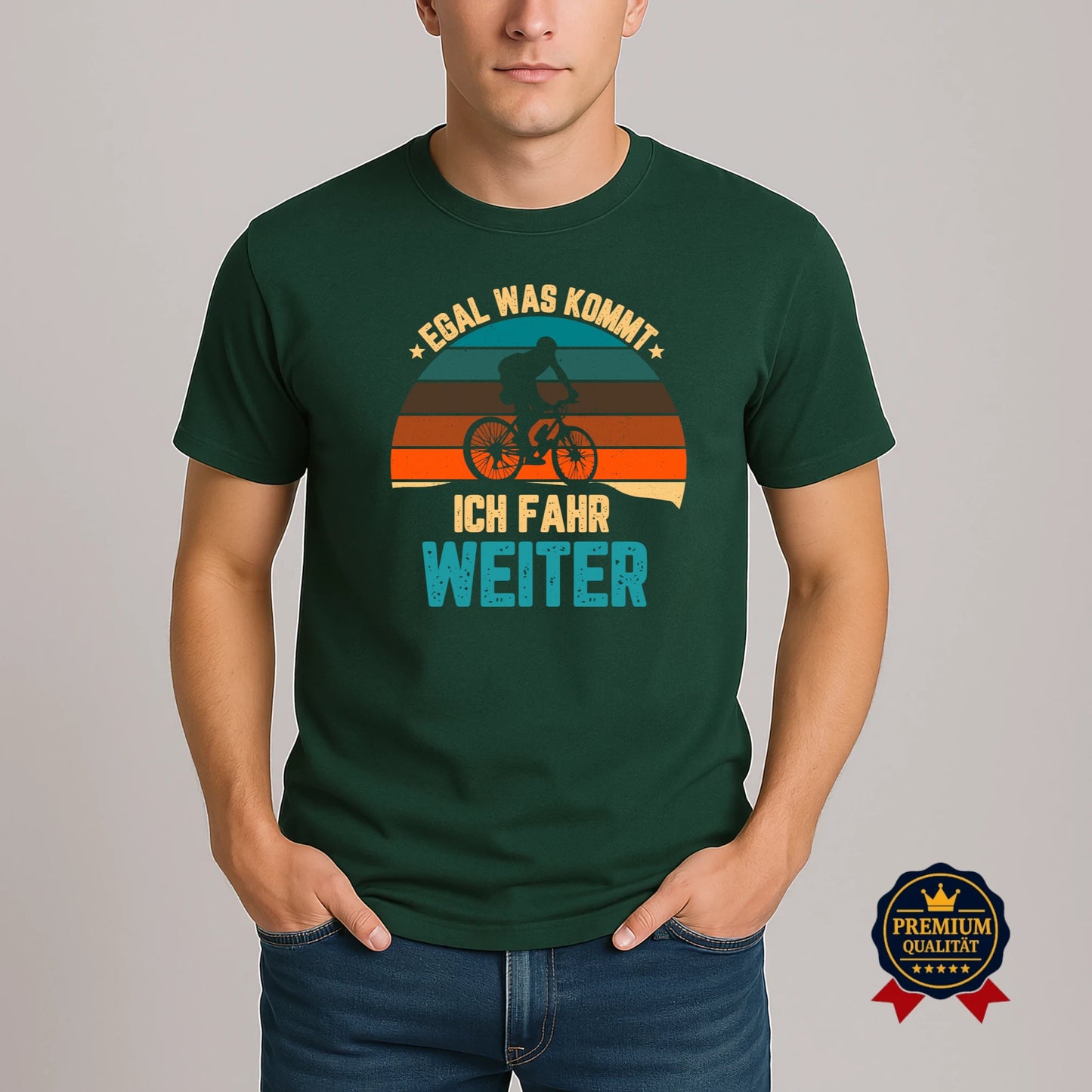 Egal Was Kommt – Fahrrad T-Shirt für Unermüdliche