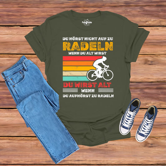 Radeln hält dich jung – Das perfekte T-Shirt für echte Radfahrer - Organic Shirt