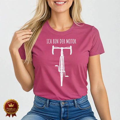 Ich bin der Motor – Fahrrad T-Shirt für Frauen