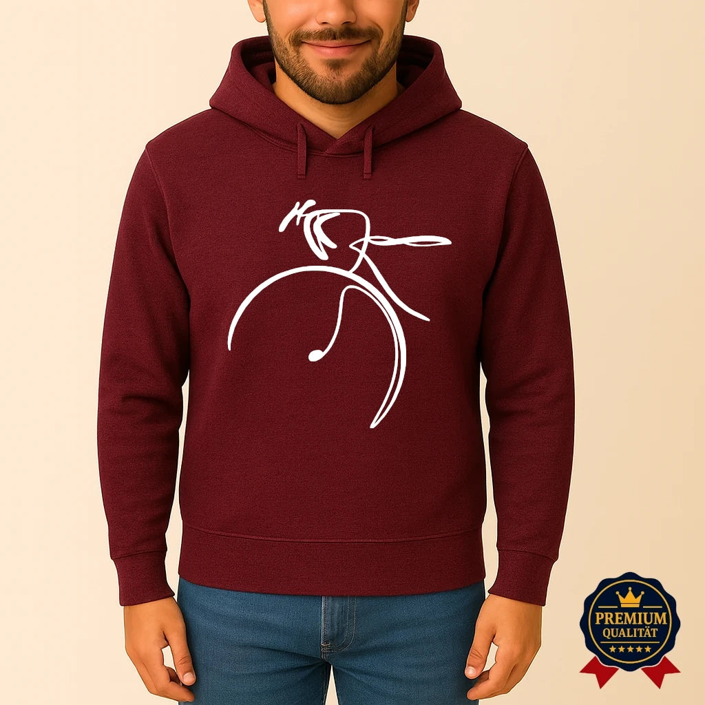 Minimalistischer Fahrrad Hoodie – Warm, Stilvoll & Ausdrucksstark | Navy, Schwarz & Burgundy
