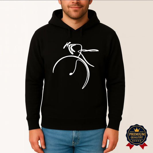 Minimalistischer Fahrrad Hoodie – Warm, Stilvoll & Ausdrucksstark | Navy, Schwarz & Burgundy