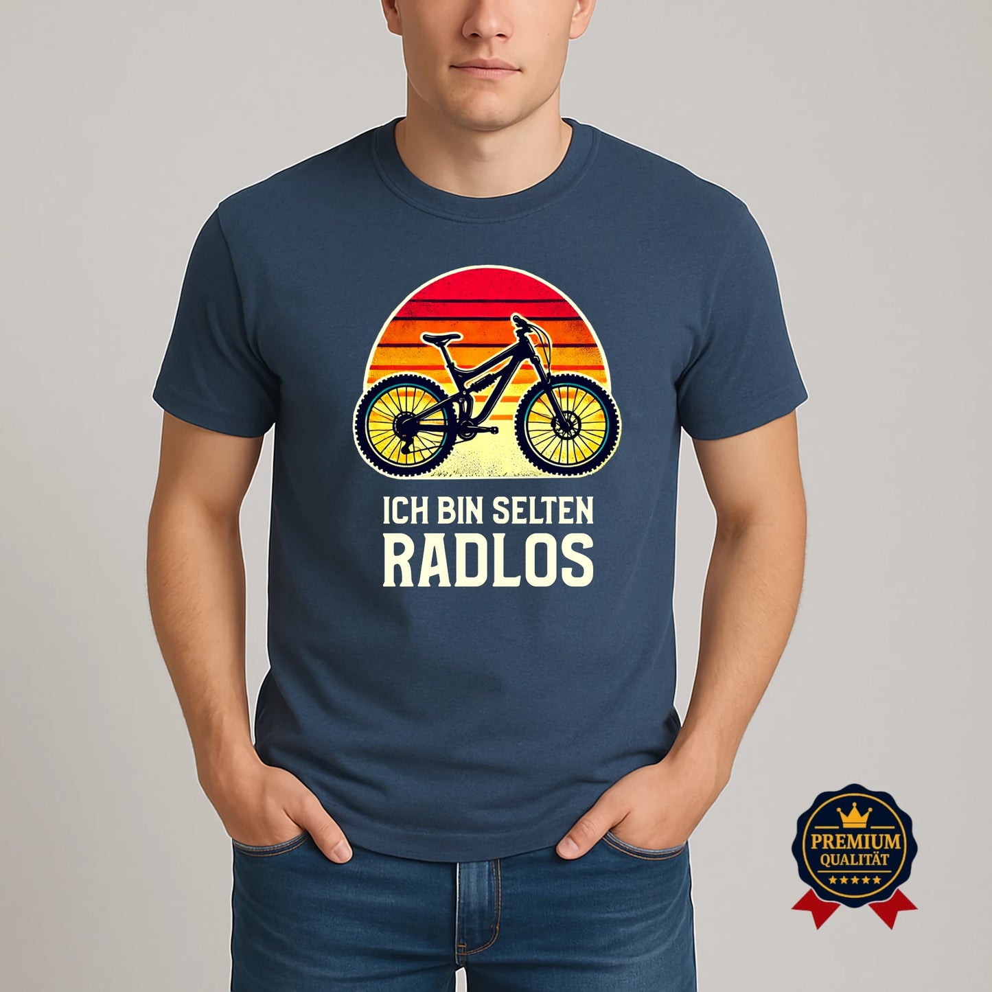 Ich Bin Selten Radlos T-Shirt – Lustiges MTB Design für Radfahrer