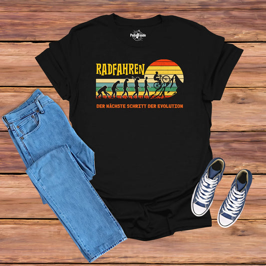 Radfahren T-Shirt – Der nächste Schritt der Evolution Retro Design