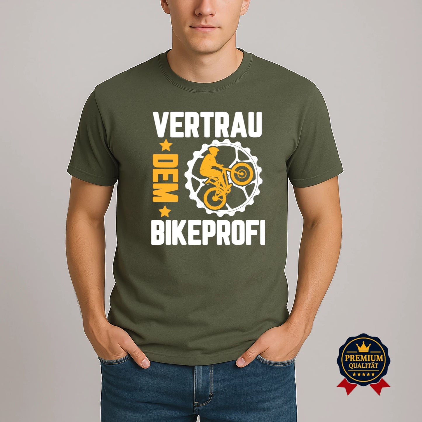 Vertrau dem Bikeprofi – Fahrrad T-Shirt