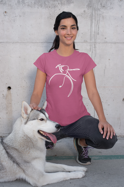 Minimalistisches Fahrrad Damen T-Shirt – Elegantes Design für Radfahrerinnen