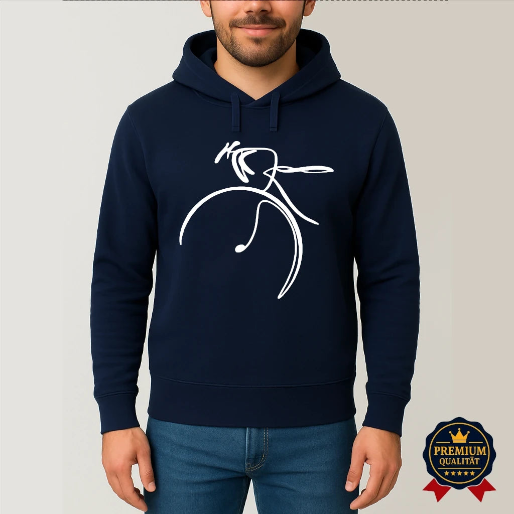 Minimalistischer Fahrrad Hoodie – Warm, Stilvoll & Ausdrucksstark | Navy, Schwarz & Burgundy
