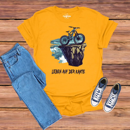 Mountainbike T-Shirt – Leben auf der Kante – Stylisches Herren Design